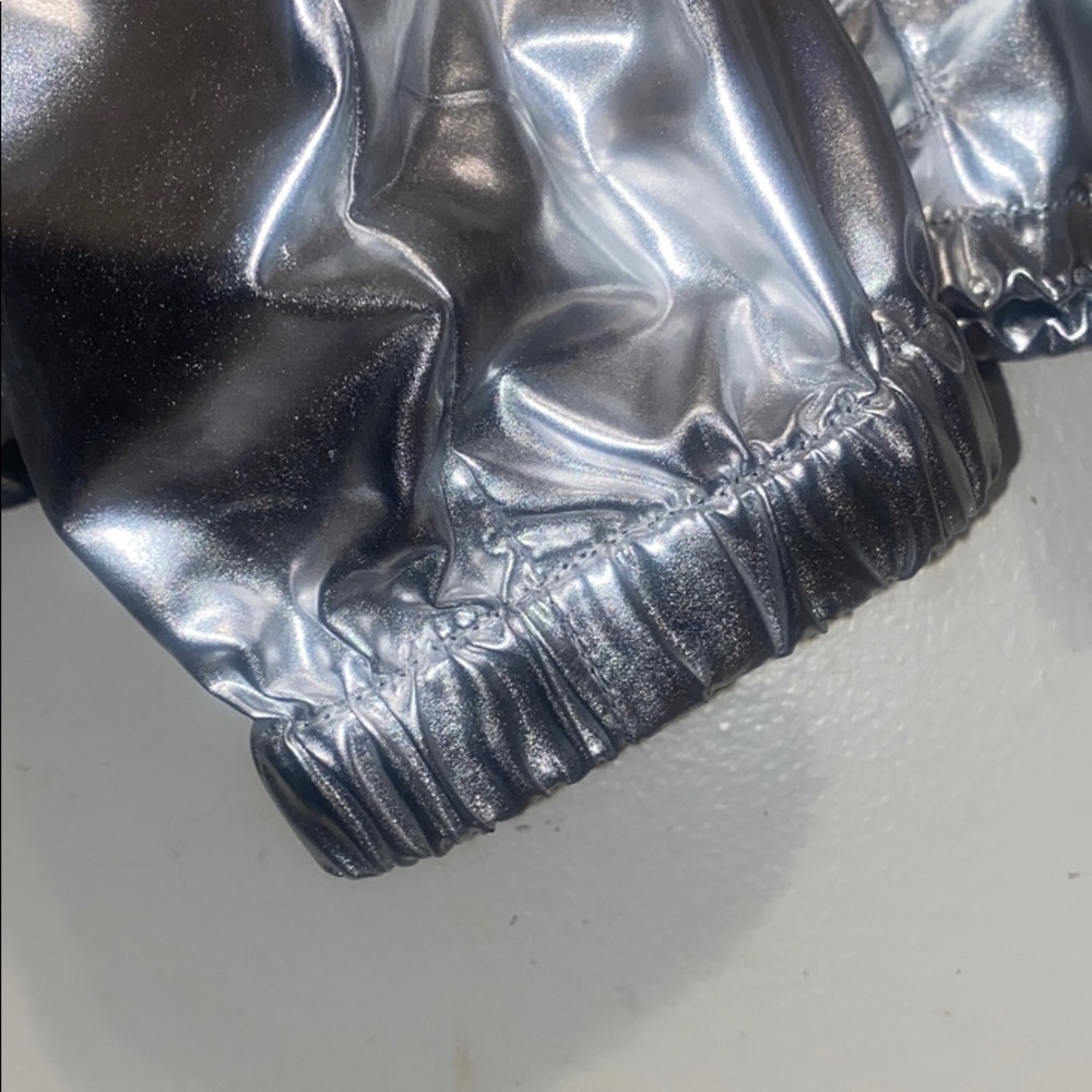 Metallic Guess Crop Jacket with Hood - Picture 6 of 12